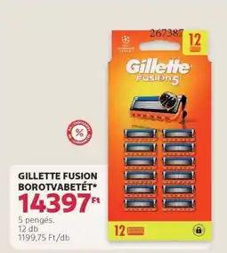 Rossmann GILLETTE FUSION BOROTVABETÉT ajánlat
