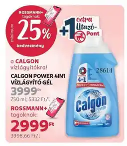 Rossmann CALGON POWER 4IN1 VÍZLÁGYÍTÓ GÉL ajánlat