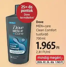 DM Dove MEN+care Clean Comfort tusfürdő 700 ml ajánlat
