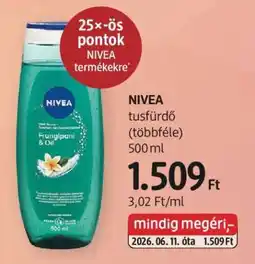 DM NIVEA tusfürdő ajánlat