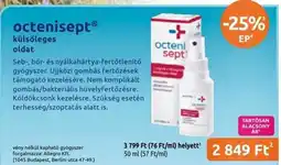 Benu Gyógyszertárak octenisept ajánlat