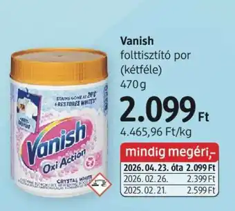 DM Vanish ajánlat