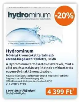 Benu Gyógyszertárak Hydrominum ajánlat