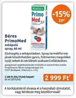 Benu Gyógyszertárak Béres PrimoMed ajánlat