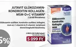 Benu Gyógyszertárak JUTAVIT GLÜKOZAMIN-KONDROITIN-KOLLAGÉN-MSM-D+C-VITAMIN ajánlat