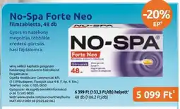 Benu Gyógyszertárak No-Spa Forte Neo ajánlat