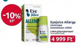 Benu Gyógyszertárak Eyejuice Allergy ajánlat