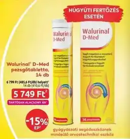 Benu Gyógyszertárak Walurinal D-Med pezsgőtabletta, 14 db ajánlat