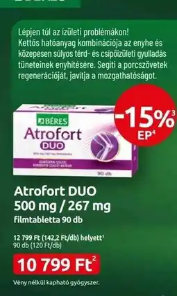 Benu Gyógyszertárak Atrofort DUO ajánlat