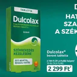 Benu Gyógyszertárak Dulcolax bevont tabletta ajánlat