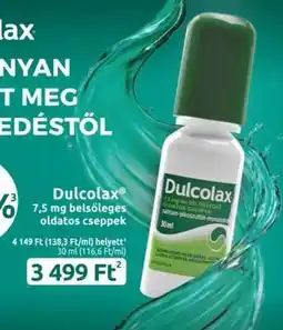 Benu Gyógyszertárak Dulcolax ajánlat