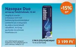 Benu Gyógyszertárak Nasopax Duo ajánlat