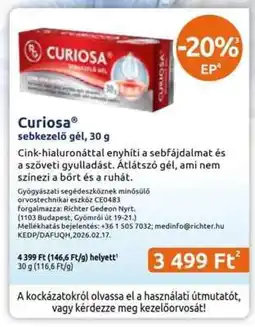 Benu Gyógyszertárak Curiosa ajánlat