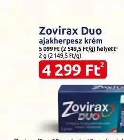 Benu Gyógyszertárak Zovirax Duo ajánlat
