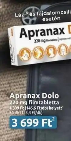 Benu Gyógyszertárak Apranax Dolo ajánlat
