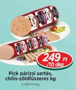 Real Pick párizsi sertés, chilis-zöldfűszeres ajánlat