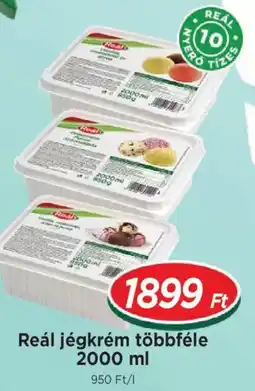 Real Reál jégkrém többféle ajánlat
