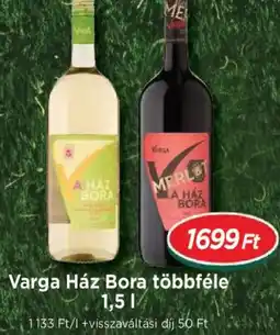 Real Varga Ház Bora többféle ajánlat