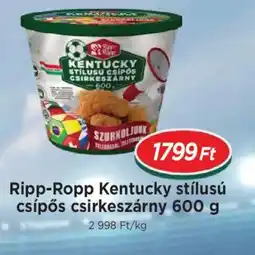 Real Ripp-Ropp Kentucky stílusú csípős csirkeszárny ajánlat