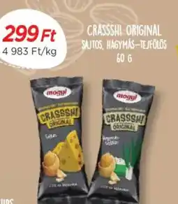 Real Crassshi original sajtos, hagymás-tejfölös ajánlat