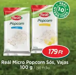 Real Reál Micro Popcorn Sós, Vajas ajánlat