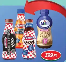 Real Milli jegeskávé 0% hozzáadott cukor, Pöttyös tejital többféle ajánlat