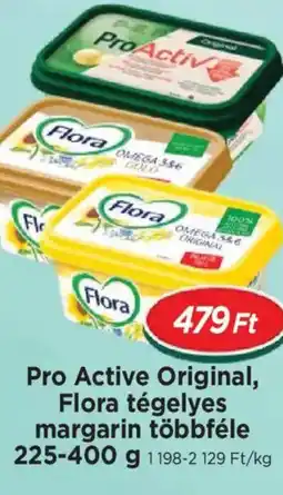 Real Pro Active Original, Flora tégelyes margarin többféle ajánlat