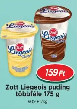 Real Zott Liegeois puding többféle ajánlat