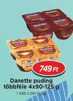 Real Danette puding többféle ajánlat