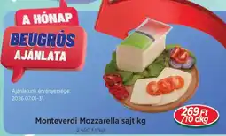Real Monteverdi Mozzarella sajt ajánlat