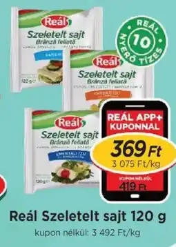 Real Reál Szeletelt sajt ajánlat