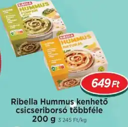 Real Ribella Hummus kenhető csicseriborsó többféle ajánlat