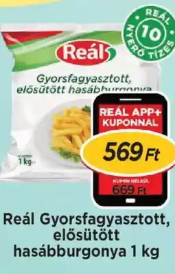 Real Reál Gyorsfagyasztott, elősütött hasábburgonya ajánlat
