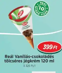 Real Reál Vaníliás-csokoládés tölcséres jégkrém ajánlat