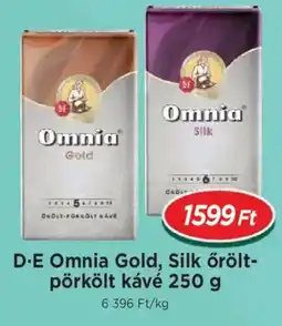 Real D-E Omnia Gold, Silk őrölt- pörkölt kávé ajánlat