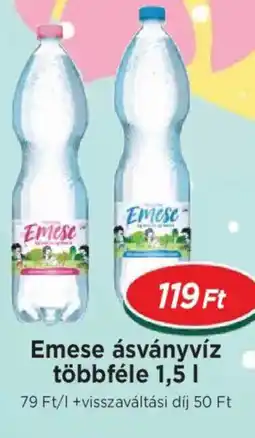 Real Emese ásványvíz többféle ajánlat