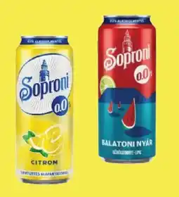 Real Soproni 0,0% ízesített dobozos sör többféle ajánlat