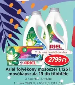 Real Ariel folyékony mosószer, mosókapszula 19 db többféle ajánlat