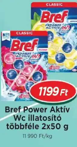 Real Bref Power Aktív Wc illatosító többféle ajánlat