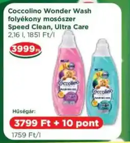 Real Coccolino Wonder Wash folyékony mosószer Speed Clean, Ultra Care ajánlat