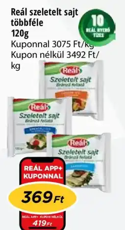 Real Reál szeletelt sajt többféle ajánlat