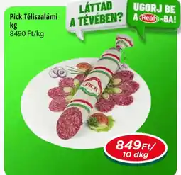 Real Pick Téliszalámi ajánlat