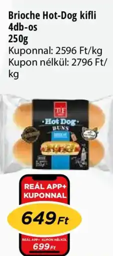 Real Brioche Hot-Dog kifli ajánlat