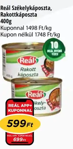 Real Reál Székelykáposzta, Rakottkáposzta ajánlat