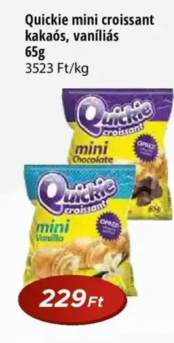 Real Quickie mini croissant kakaós, vaníliás ajánlat