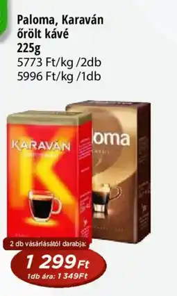 Real Paloma, Karaván őrölt kávé ajánlat