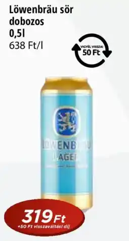 Real Löwenbräu sör dobozos ajánlat