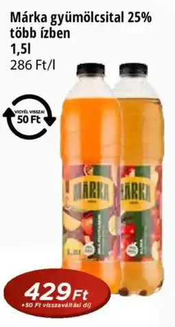 Real Márka gyümölcsital 25% több ízben ajánlat