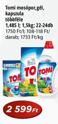Real Tomi mosópor,gél, kapszula többféle ajánlat