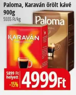 Real Paloma, Karaván őrölt kávé ajánlat